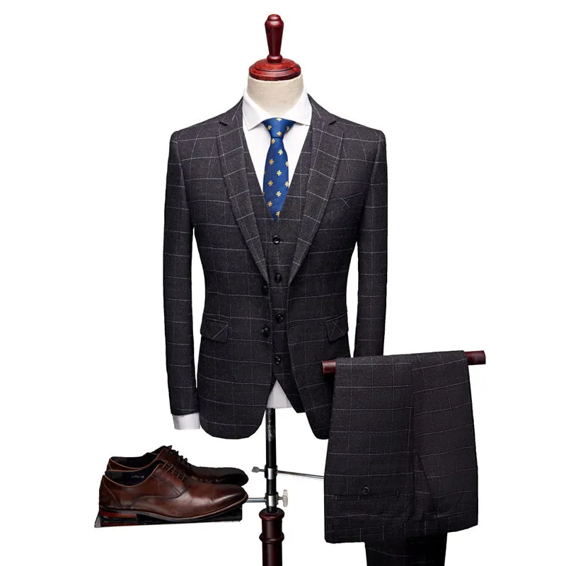Anzug Blazer Hohe Qualität Mens Herren Anzüge Asiatische
