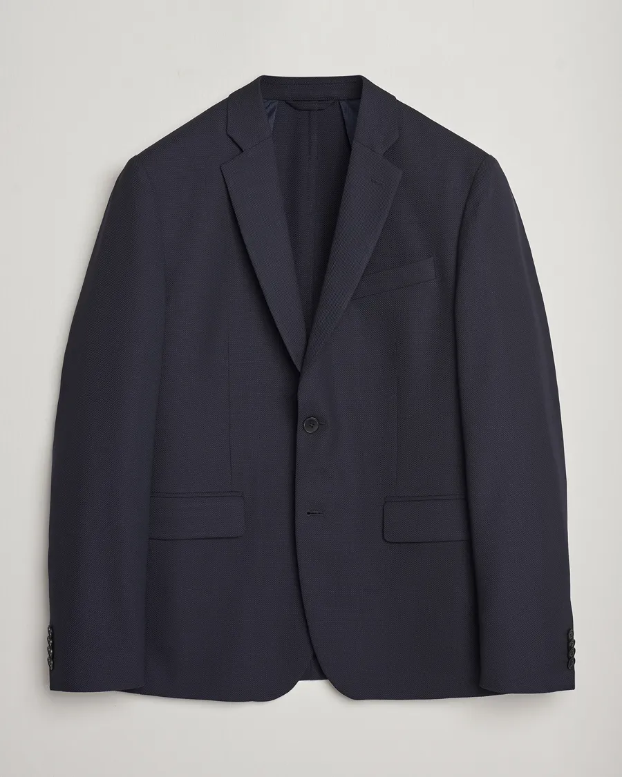 Hopper Active Hopsack Blazer Navy