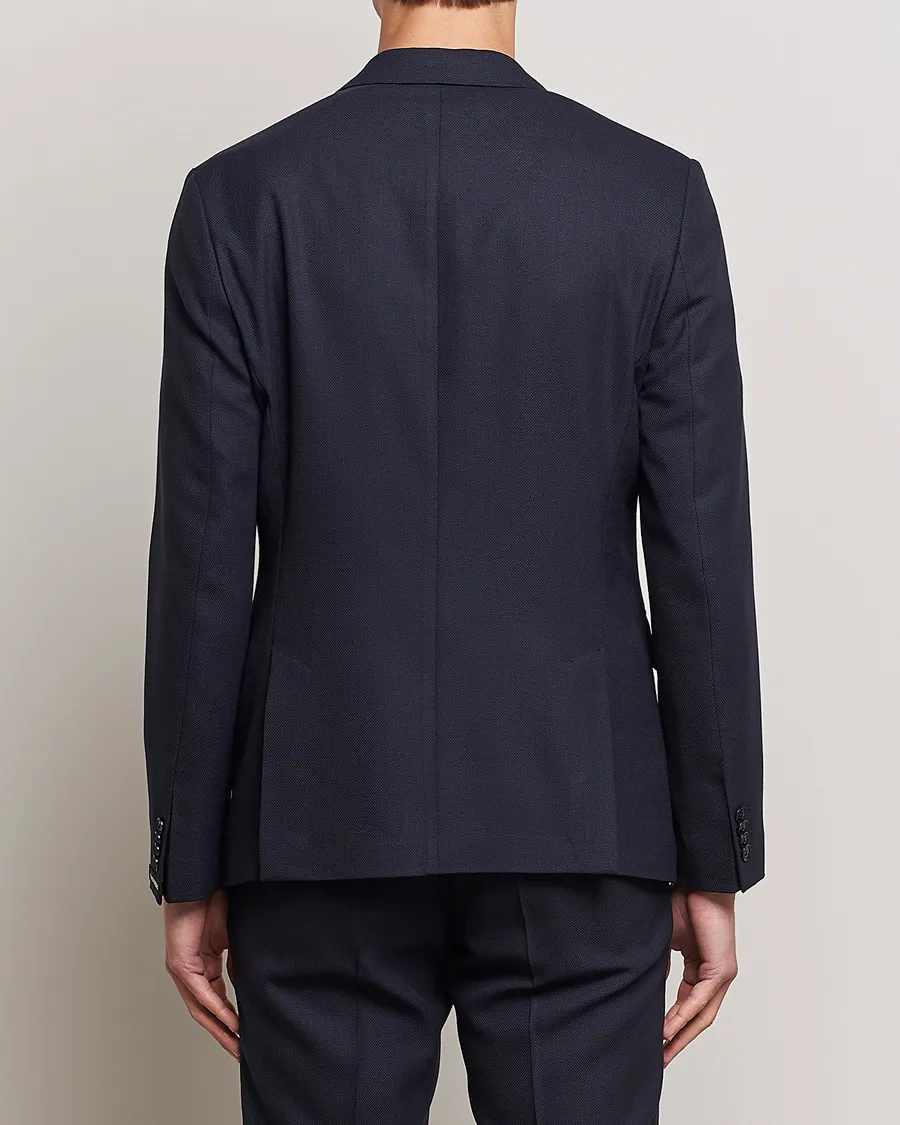 Hopper Active Hopsack Blazer Navy