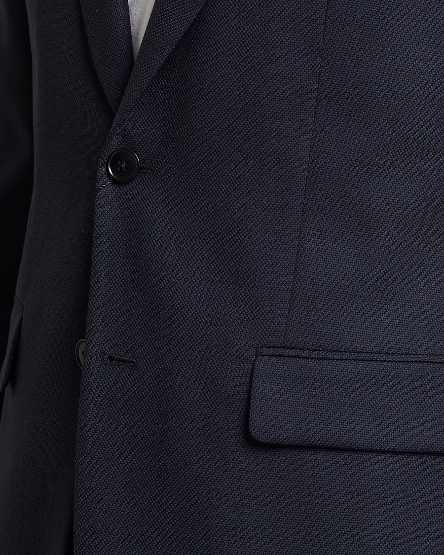 Hopper Active Hopsack Blazer Navy