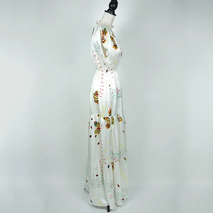 SOLER Malta Bow-Tie Maxi Dress