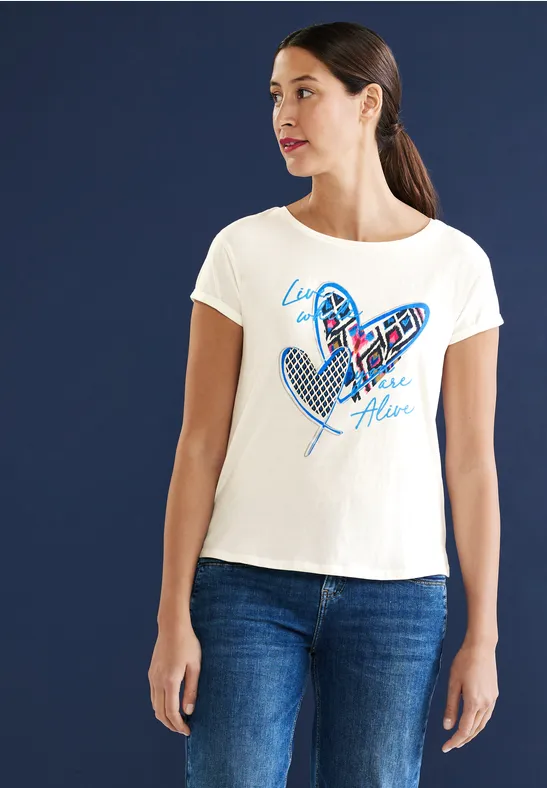 Street One Kurzarm T-Shirt mit Print 